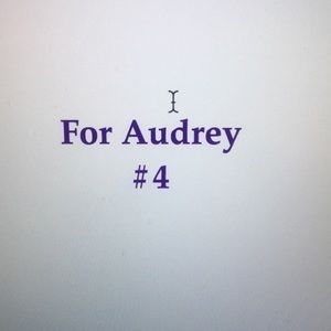 Special box for Audrey only
